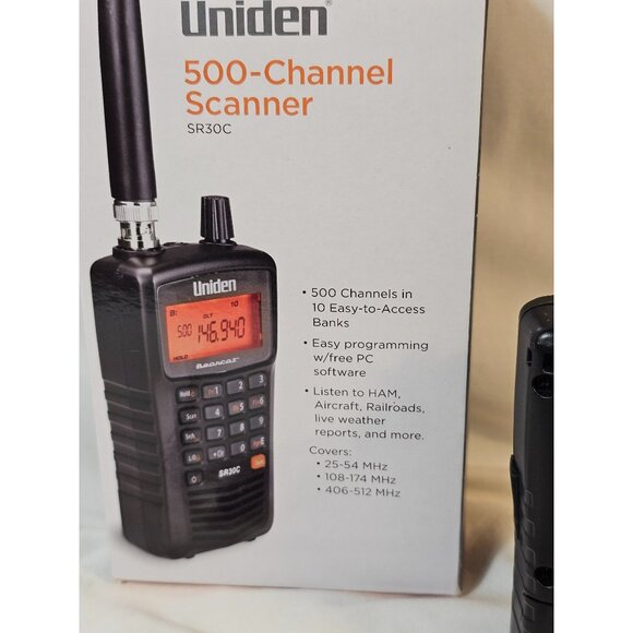 Uniden SR30C 500-Channel Compact Handheld Scanner, Works - Picture 5 of 7